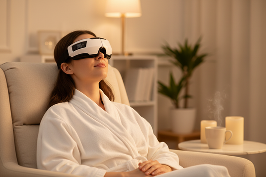 Masseur chauffant pour les yeux - lifestyle utilisation