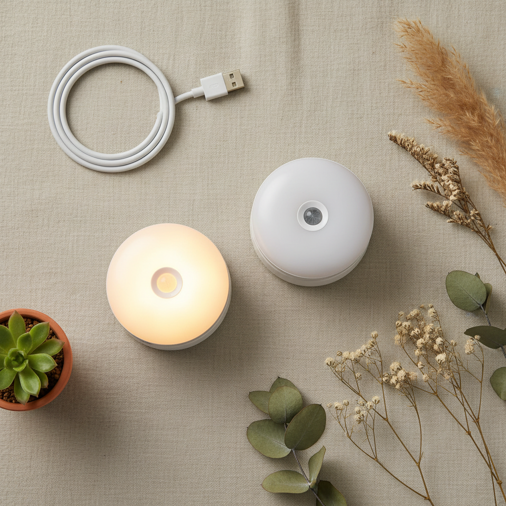 Lampe LED intelligente - flat lay lin