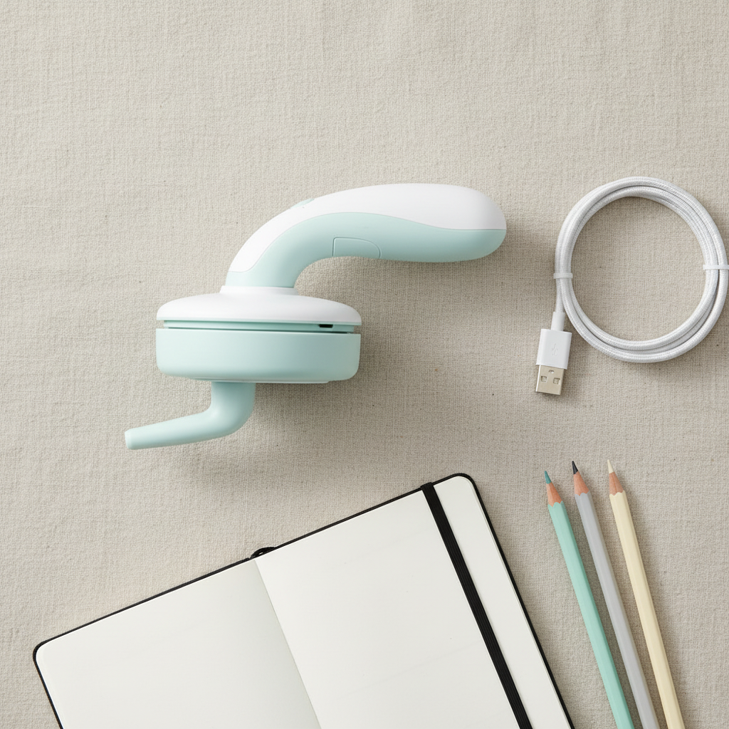 Mini aspirateur de bureau - flat lay lin
