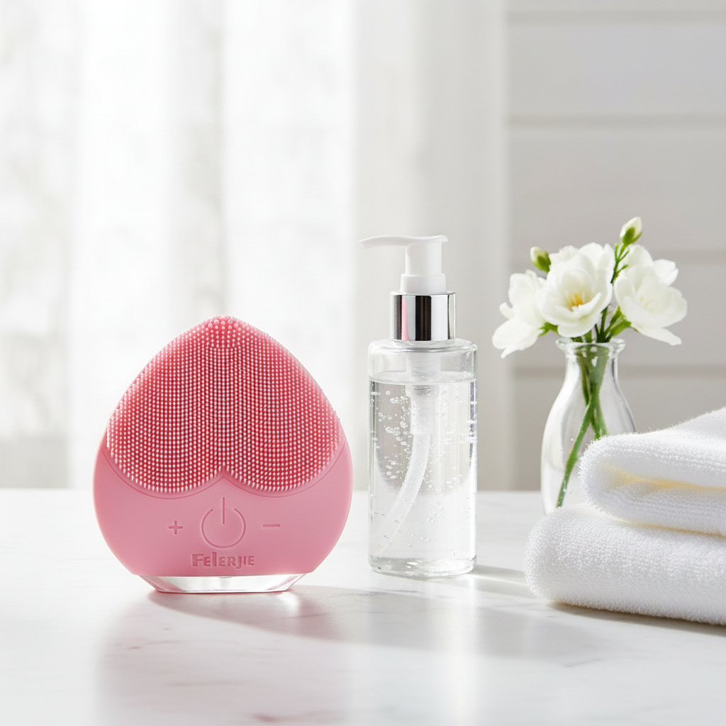 Brosse nettoyante visage silicone - ambiance spa