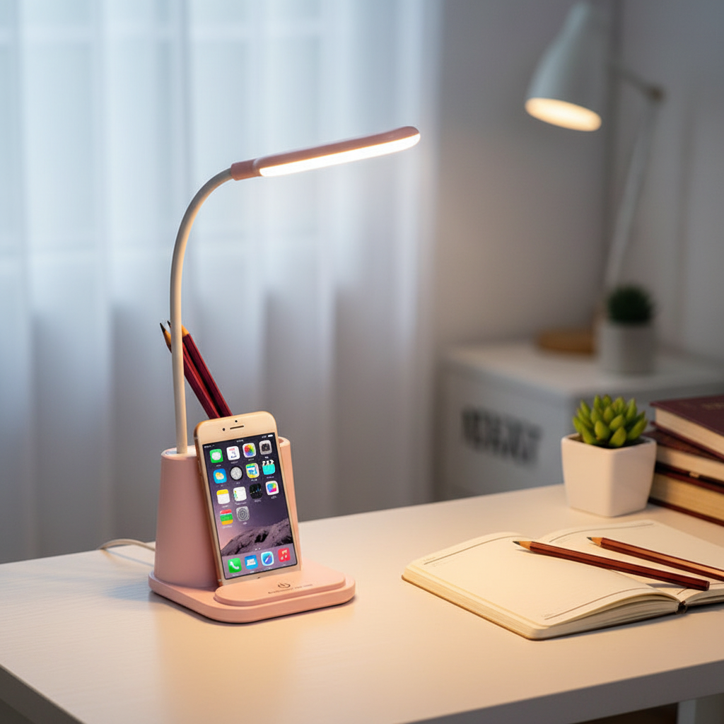 Lampe LED de bureau - lifestyle bureau cosy
