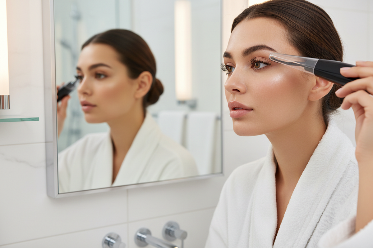 Recourbe-cils chauffant - lifestyle utilisation